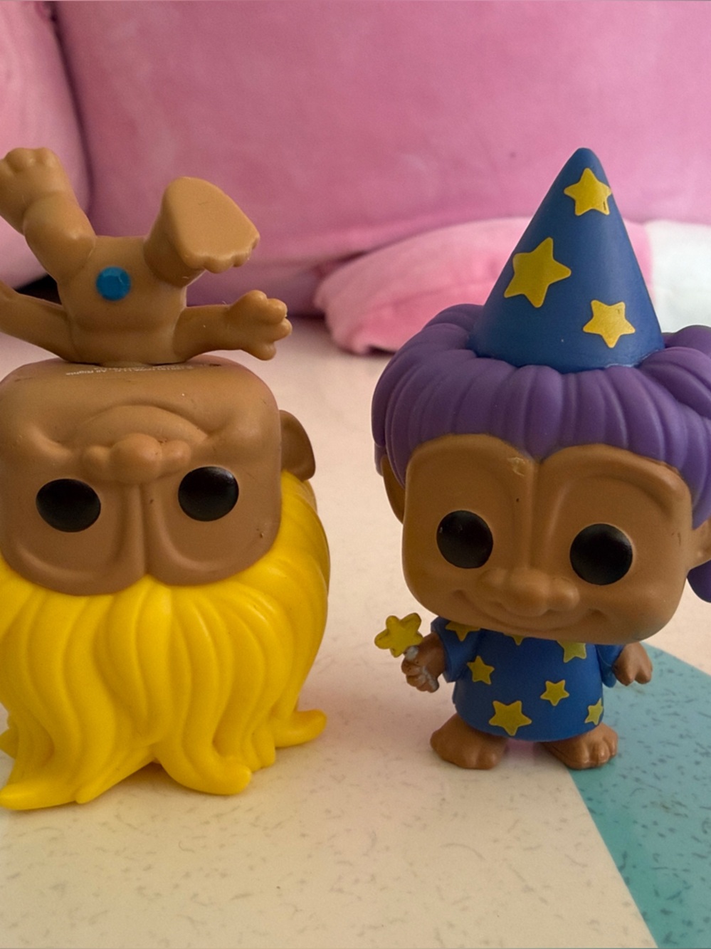 Purple and Yellow Troll Figurine Set - Funko Minis
